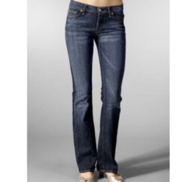 Jeans 7 For All Mankind Femme - Coupe Boy Cut Taille 28 - Denim Medium Wash Stretch - Fabriqué USA